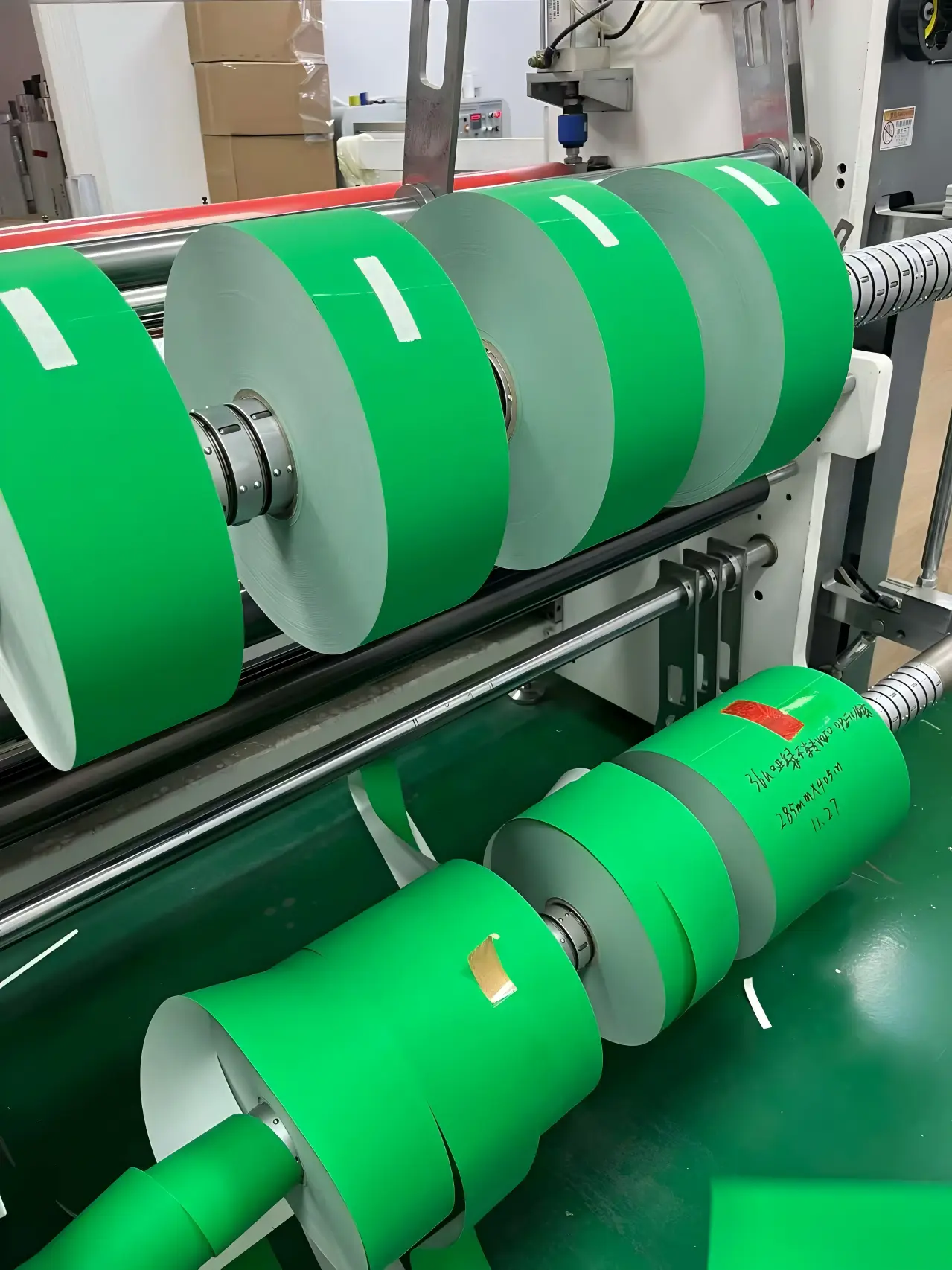 Hanksec security label material precision slitting process