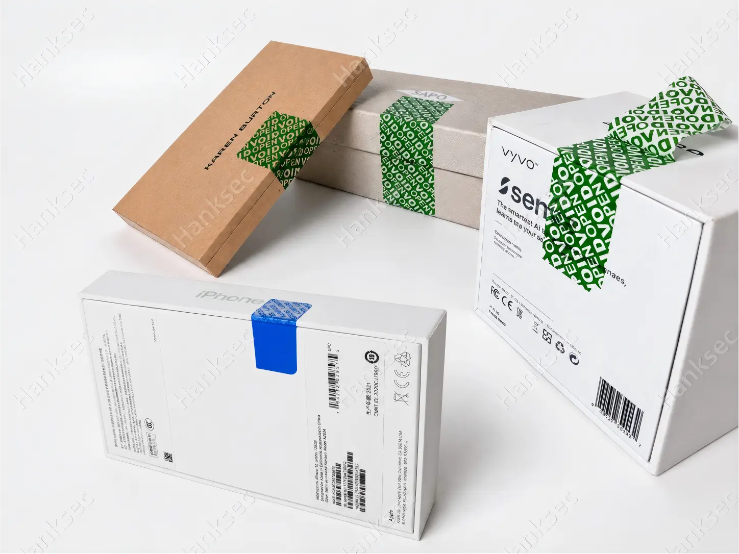 Tamper evident VOID labels for logistics cartons and ecommerce parcels