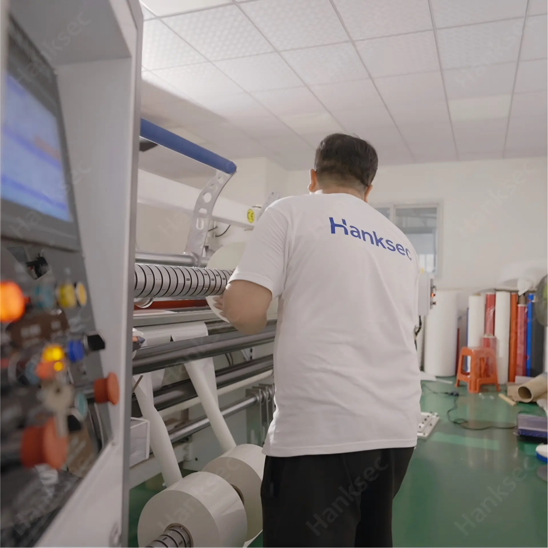 Final roll width, roll length, core size and packaging specification inspection
