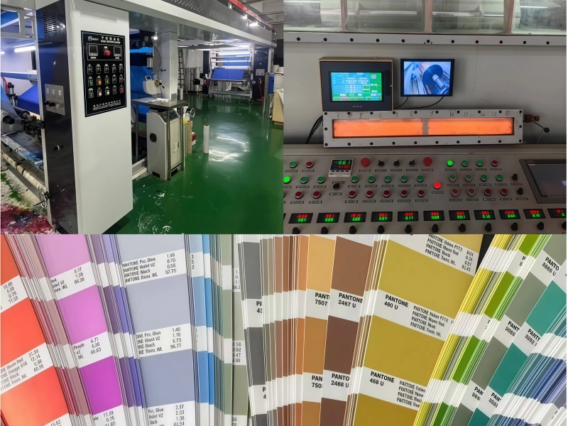 Hanksec color printing and metallized aluminum production process