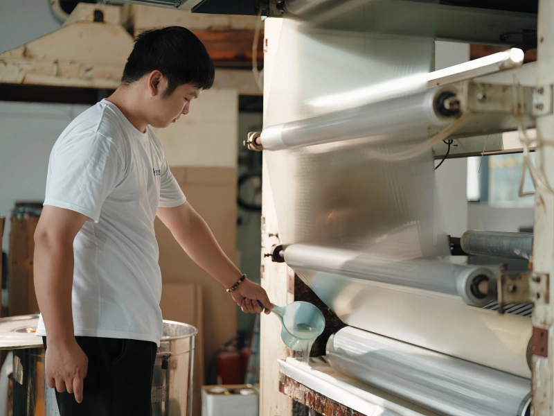 Hanksec printable PET label material coating process