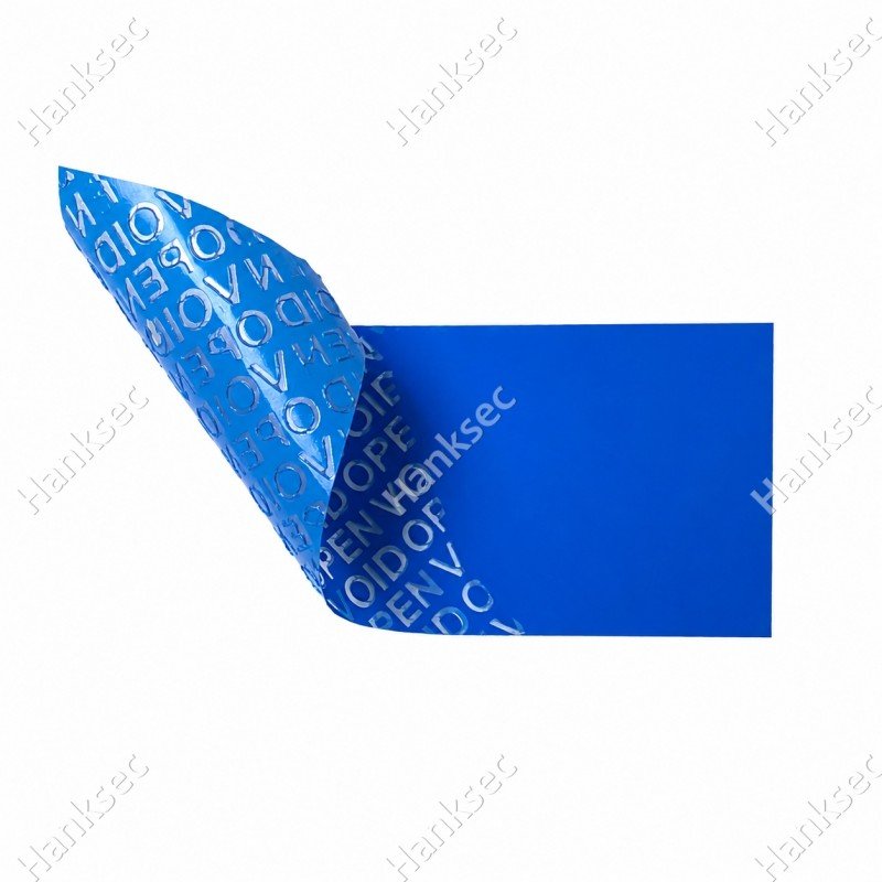 Non-transfer VOID label material removal result