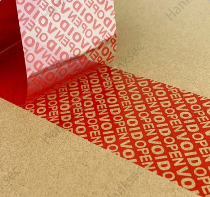 VOID label adhesion test on carton and paperboard